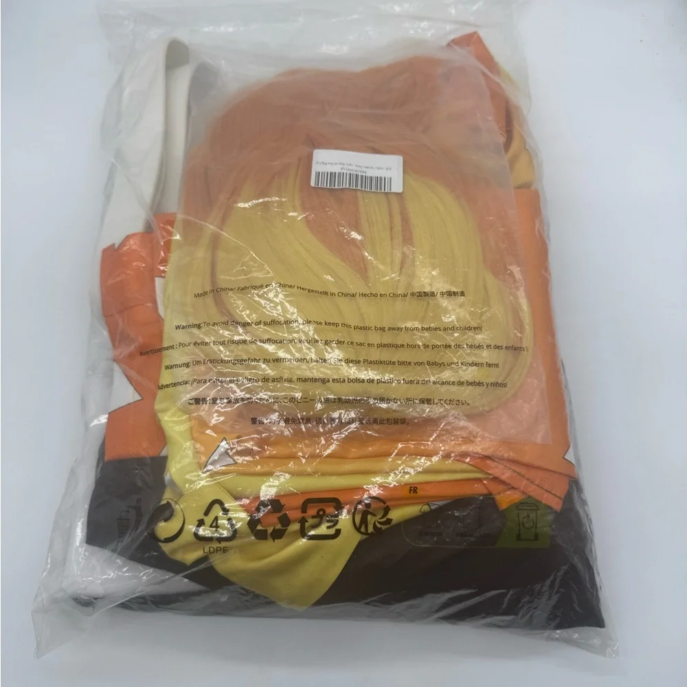 NWT Rolecos Demon Slayer, Kimetsu no Yaiba Zenitsu cosplay costume set